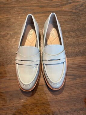 Franco Sarto Women’s Cream Patent Loafers